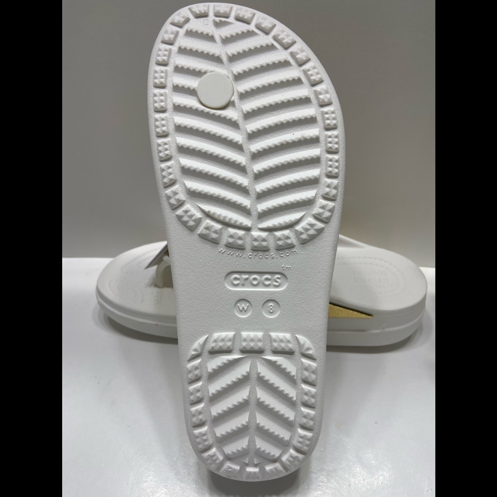 NEW Crocs Sloane Shine Wedge Flip Flop Sandals - Picture 5 of 9